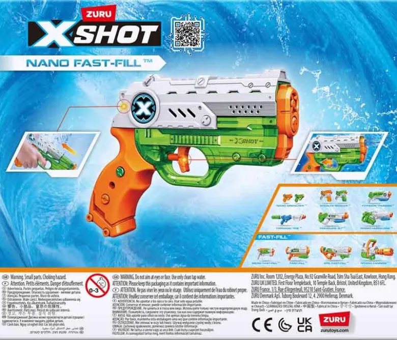 X-SHOT Nano Fast Fill Vattenpistol